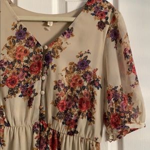 Flower boho maxi dress